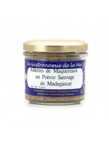 Rillettes de maquereaux au poivre sauvage de Madagascar - sans sel ajouté