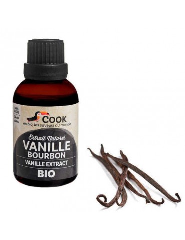 Extrait naturel de vanille bourbon bio sans sucre (Arôme naturel de vanille)