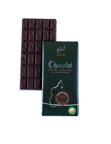 Tablette de chocolat noir spécial 75%