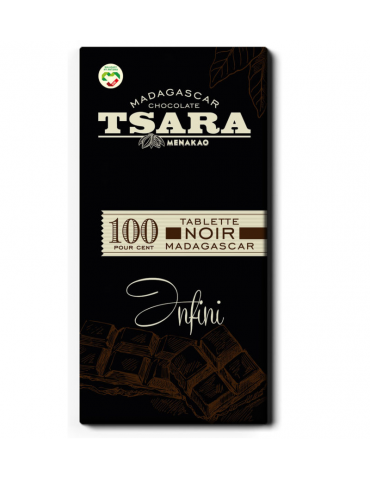 Tablette chocolat noir 100% cacao