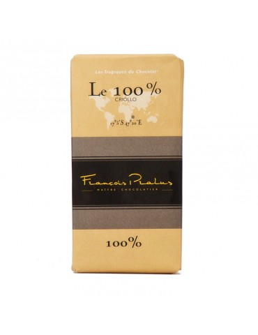 Tablette de chocolat noir criollo 100% Madagascar